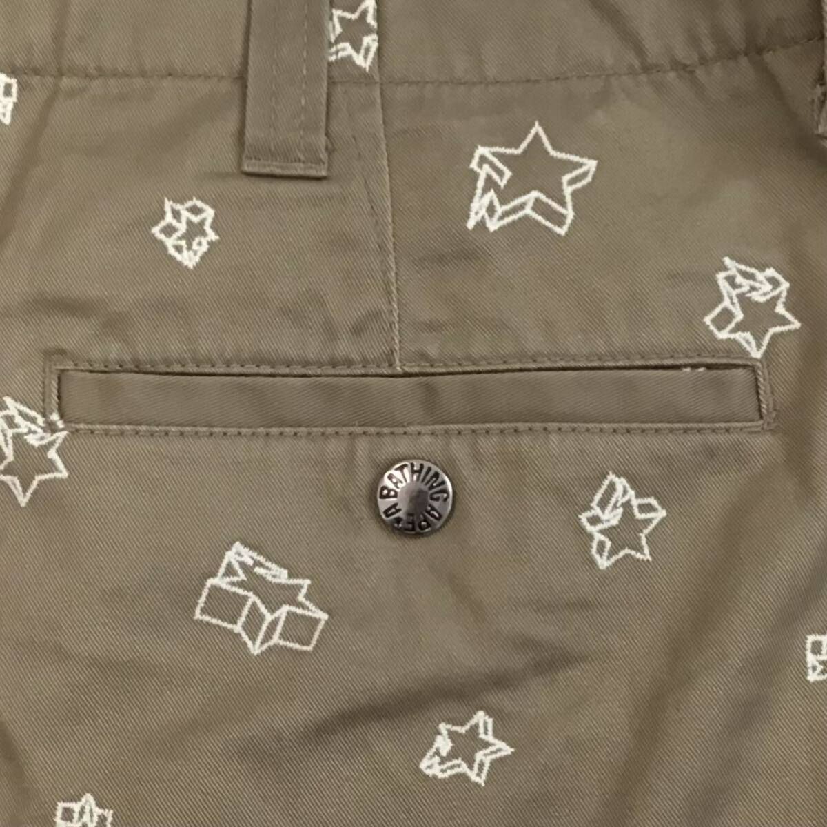 蓄光 BAPE STA 刺繍 パンツ Sサイズ エイプ ベイプ スター NIGO ☆蓄光☆ BAPE STA 刺繍 パンツ Sサイズ a bathing ape BAPESTA pants