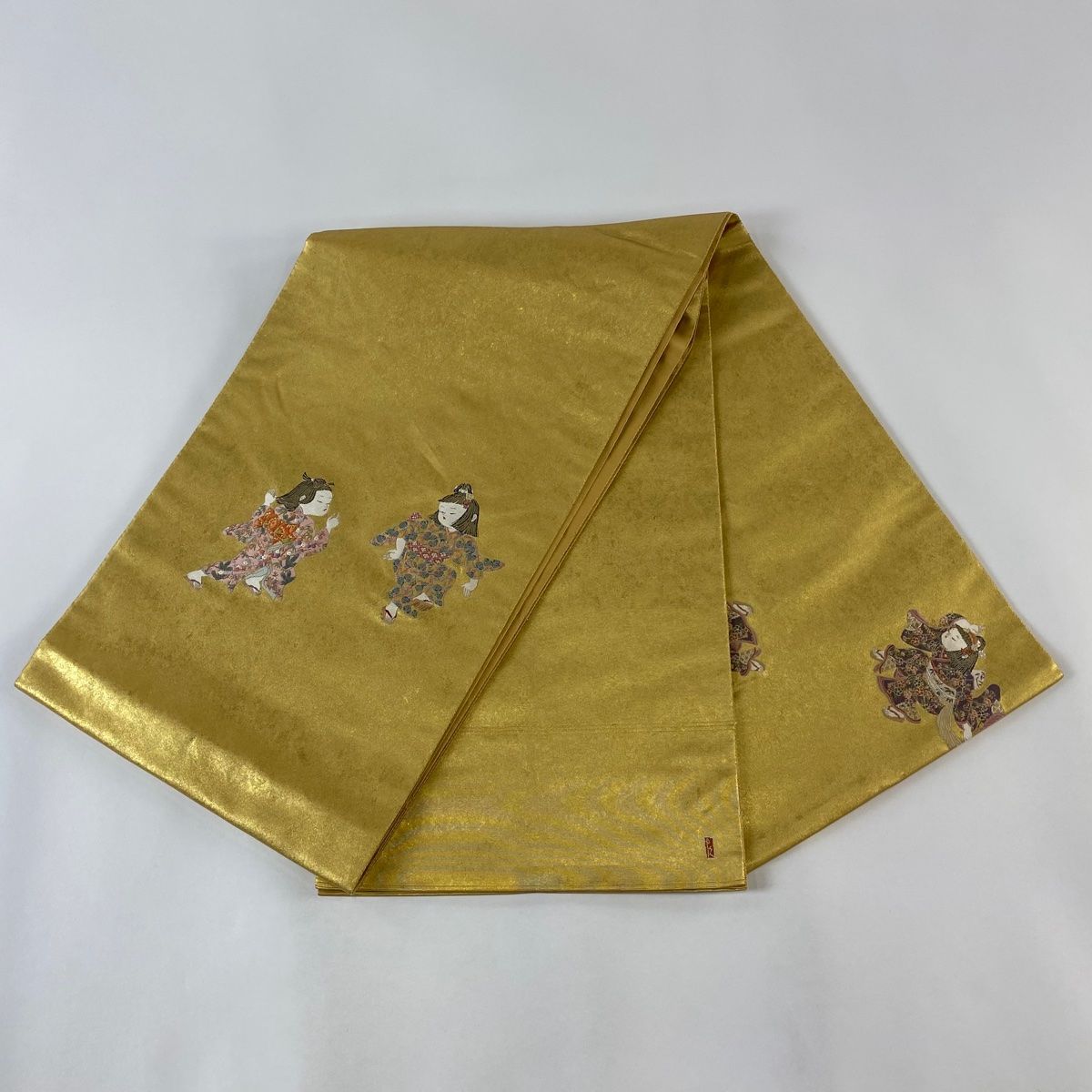 袋帯 美品 逸品 由水十久監修 落款 長嶋成織物 瀞金錦 関西
