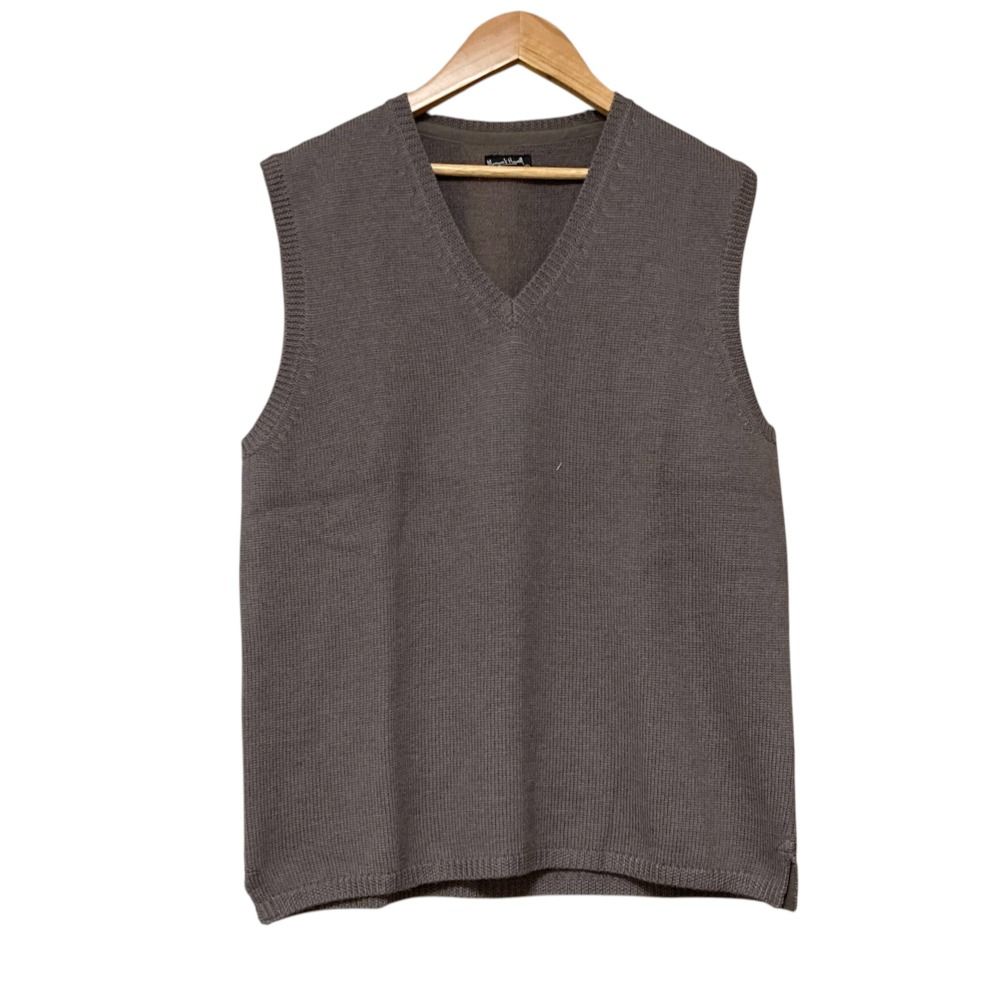 MARGARET HOWELL グレー Vネック ベスト M 美品 MARGARET HOWELL マーガレットハウエル Vネック ウール