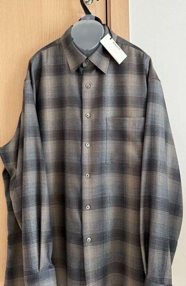 新品 5 ） AURALEE(オーラリー) スーパー ライト ウール チェック 