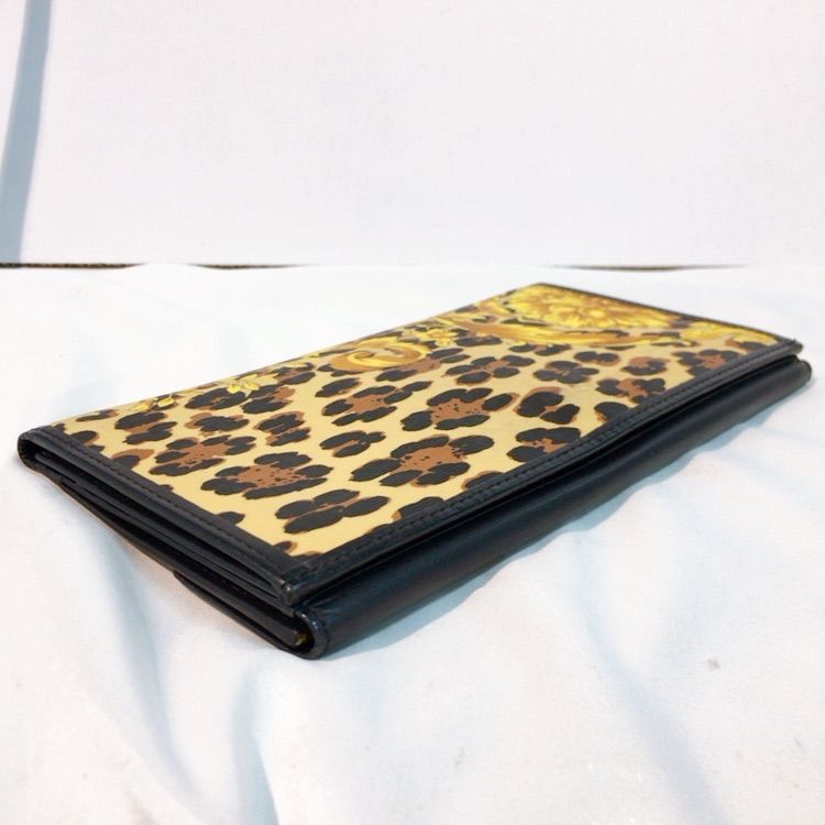 VERSACE ヴェルサーチ レオパード 長財布 VERSACE ヴェルサーチェ 長財布 レオパード柄 - メルカリ