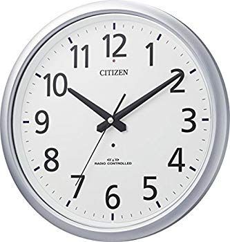 【中古】【非常に良い】CITIZEN シチズン 掛け時計 電波時計 防水 防塵 スペイシーアクア493 シルバー 8MY493-019 9jupf8b