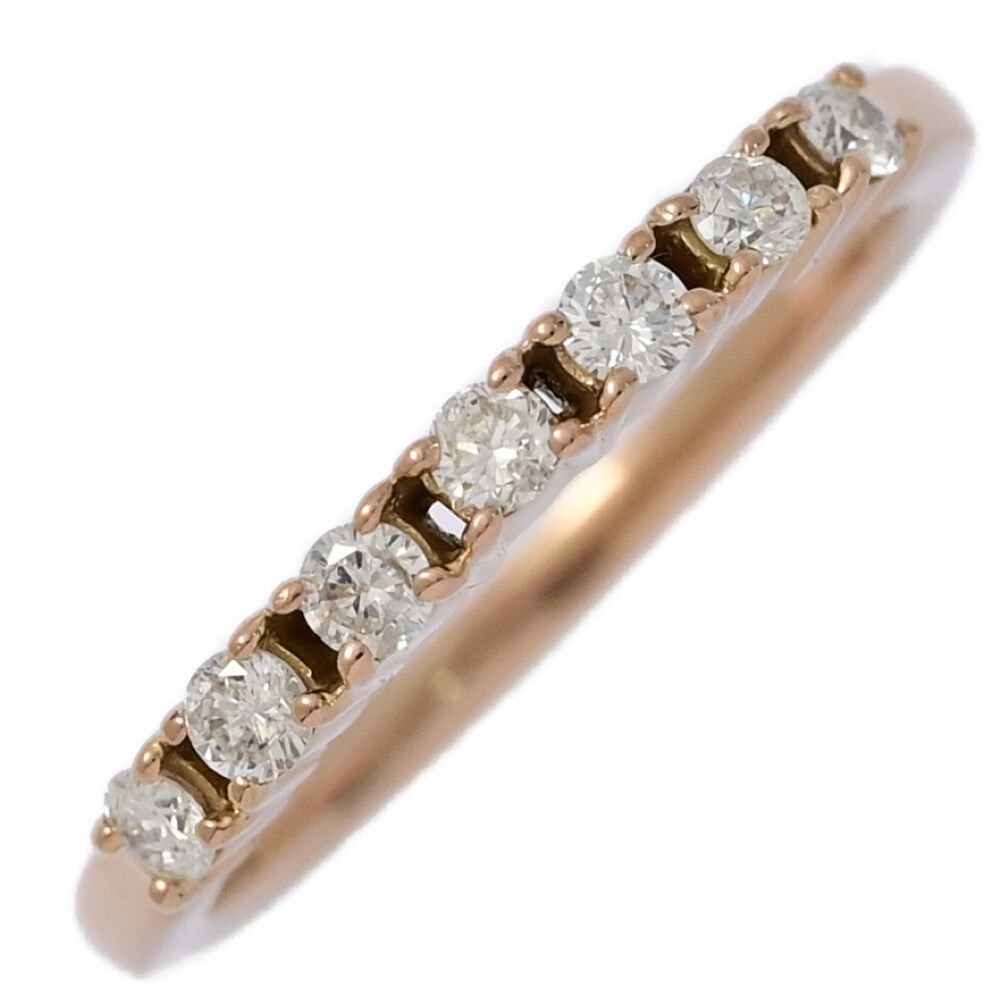 0.2ct|estelle エステール ハーフエタニティセッティング･ダイヤモンドリング･指輪|K18PG|750-2.3g|9号| 49|ピンクゴールド ♀ S レディース 593904