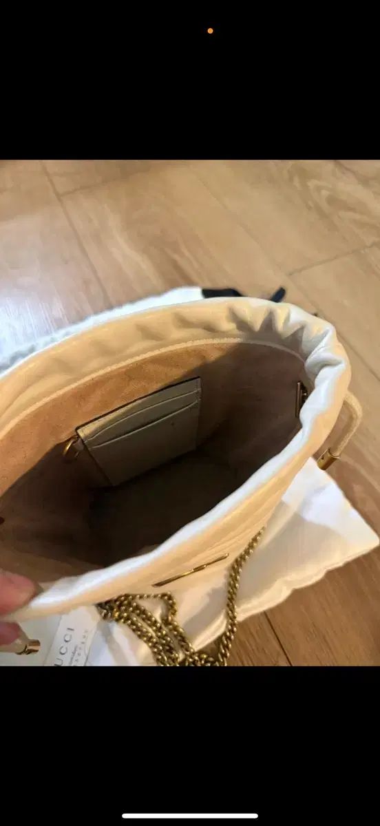 GUCCI グッチ GG マーモント ミニ バケットバッグ