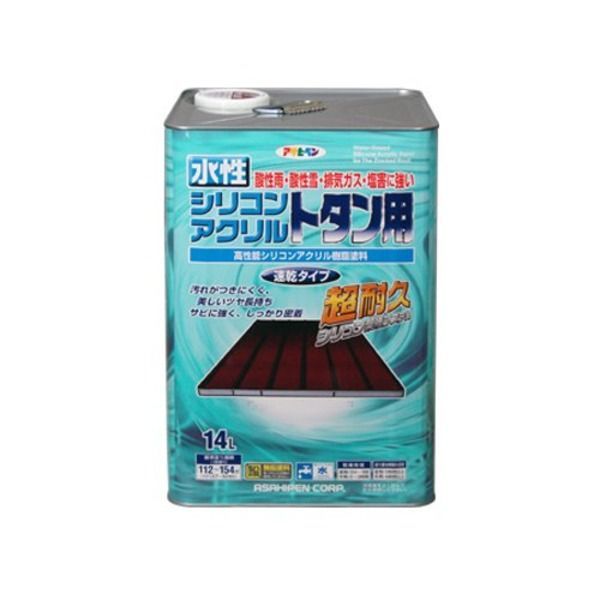 水性シリコンアクリルトタン用 赤さび 14L 代引不可