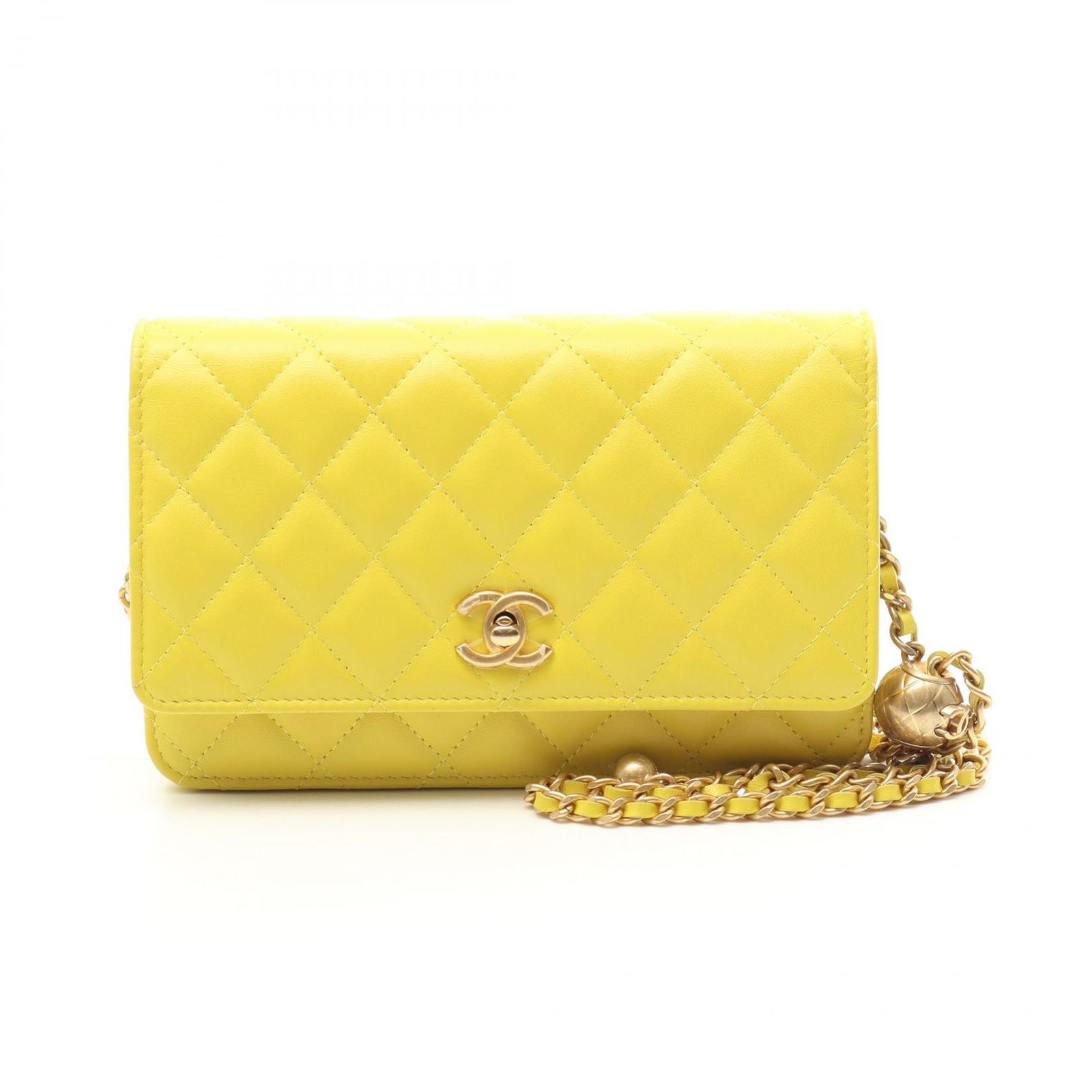 シャネル CHANEL ショルダーバッグ マトラッセ AP1450 レモン