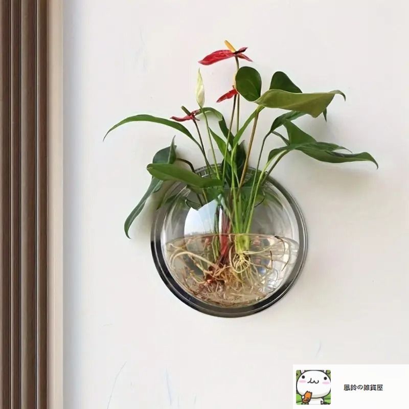 【新品未使用】花瓶　壁掛け 木製 花瓶 一輪挿し 壁掛け おしゃれ フラワーベース チーク