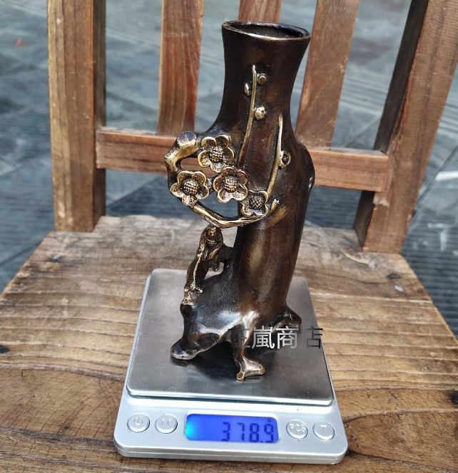 銅製   雪を踏んで梅を探しますペン立て   工芸品美術品 置物 銅製 雪を踏んで梅を探しますペン立て 工芸品美術品 置物 - メルカリ