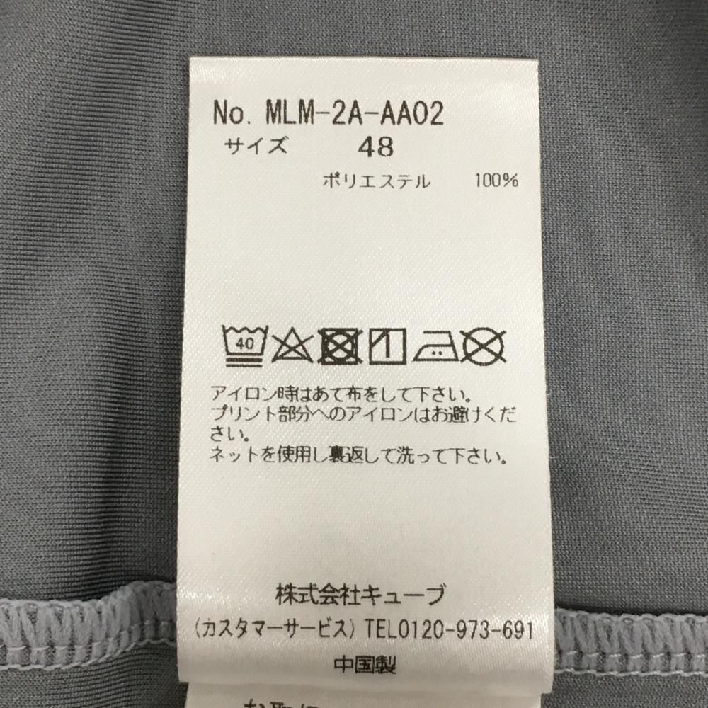 超美品】マークアンドロナ 長袖ハイネックシャツ グレー×ピンク