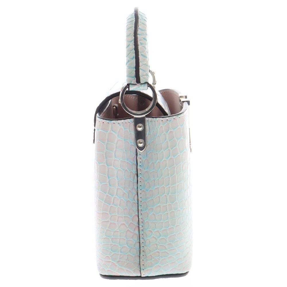 LOUIS VUITTON (ルイヴィトン) カプシーヌ ミニ 2WAY クロコ LVメタル  