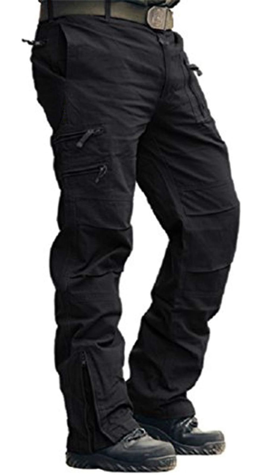 Size 3XL_Color ブラック TACVASEN ワークパンツ メンズ トレッキングパンツ 防寒 アウトドアパンツ 大きいサイズ 軍パン アメリカン 秋冬 おしゃれ ブラック 3XL