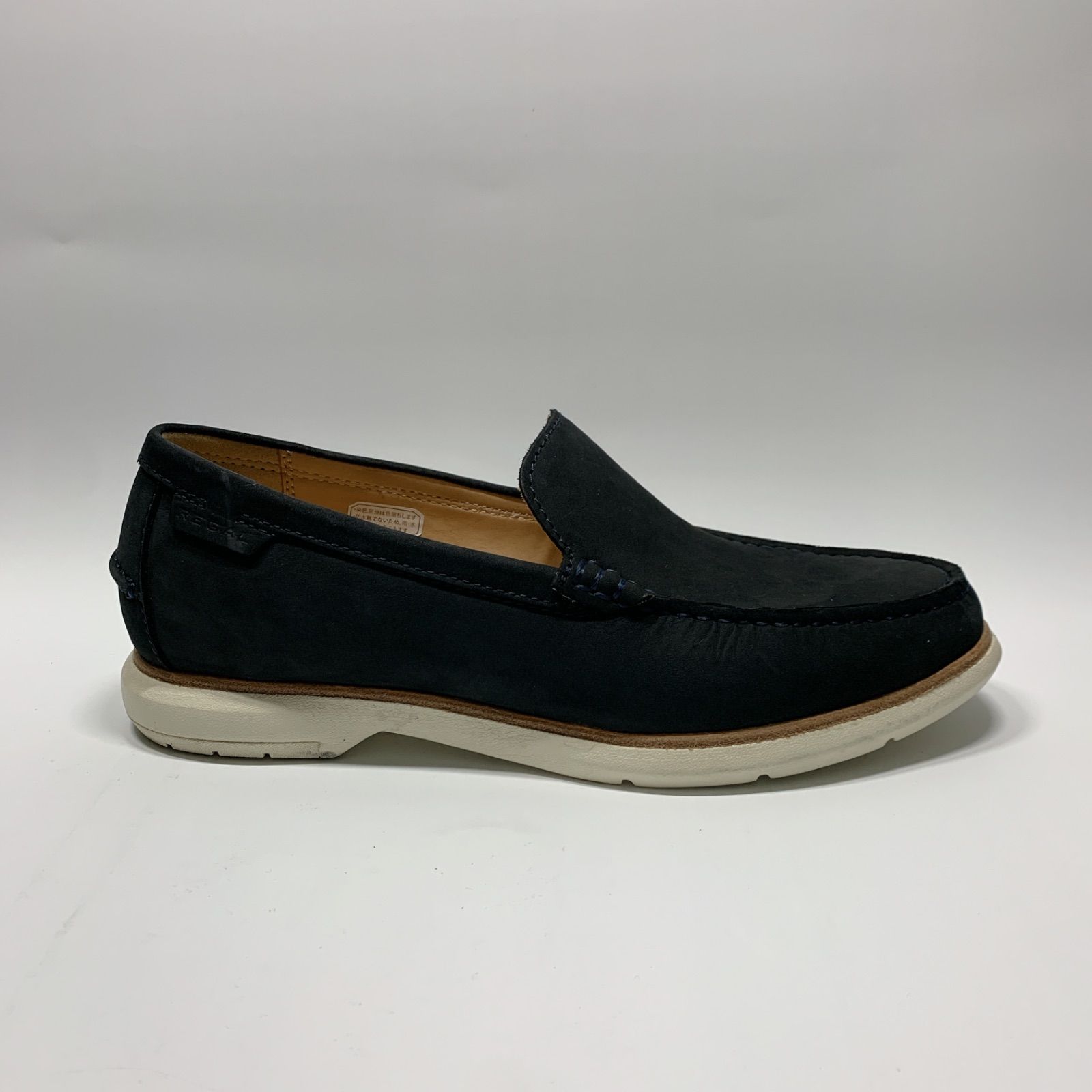 美品〇 REGAL リーガル スエード ローファー ネイビー 24 デッキ 