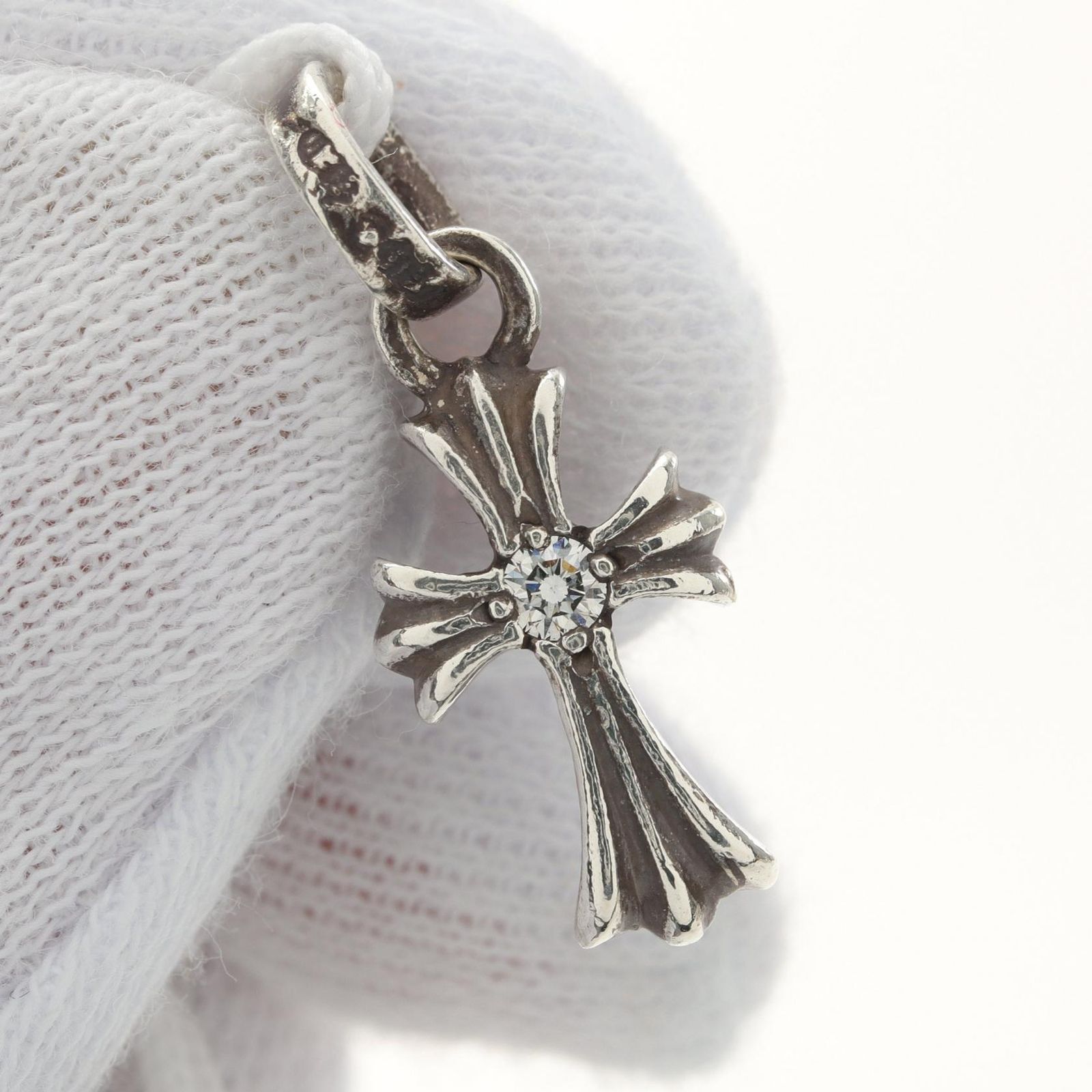 ベビーファット クロスネックレス シルバー CHROME HEARTS CHクロス