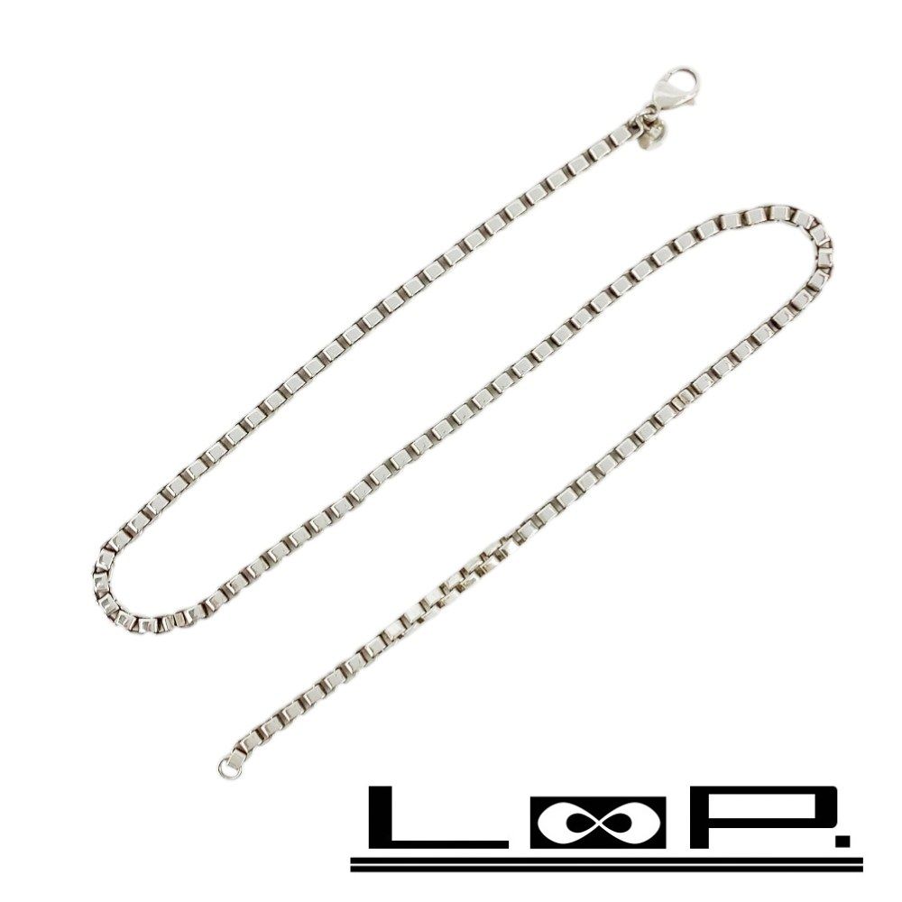Tiffany & Co. ベネチアン　ネックレス　チェーン　シルバー　45cm TIFFANY&Co./ティファニー】 ベネチアン チェーンのみ