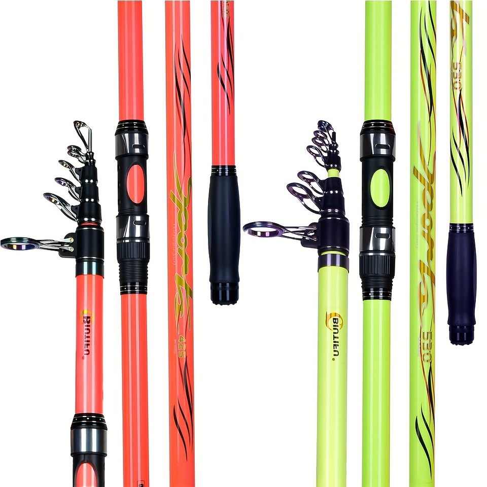 遠投性能抜群 高硬度カーボン 海釣りスピニングロッド 4.25mピンクハンドル