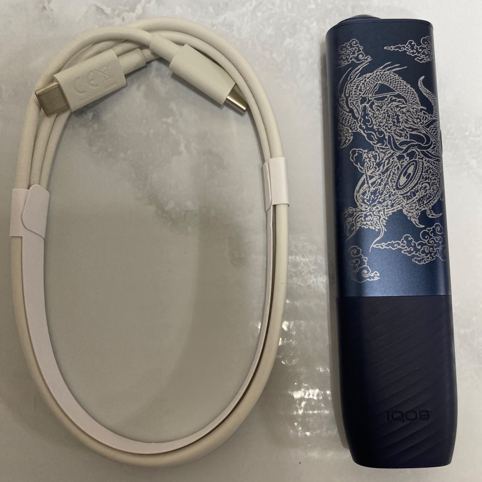 風神 雷神 龍 デザイン レーザー加工 iQOS ILUMA i ONE アイコス 