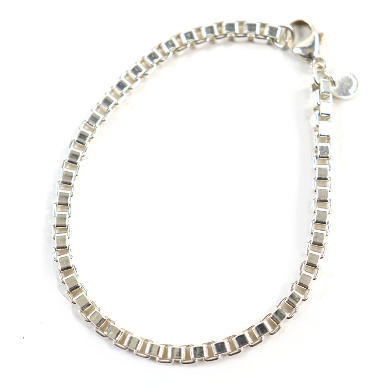 美品○TIFFANY&Co. ティファニー ベネチアン SV925 スクエアリング 