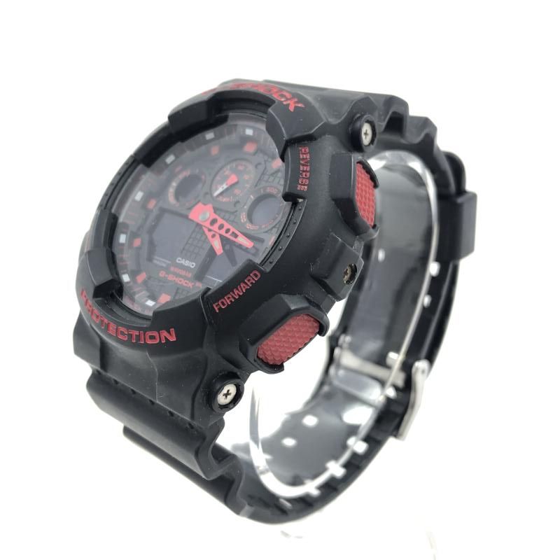 中古】G-SHOCK GA-100BNR-1AJF 赤 クオーツ ジーショック
