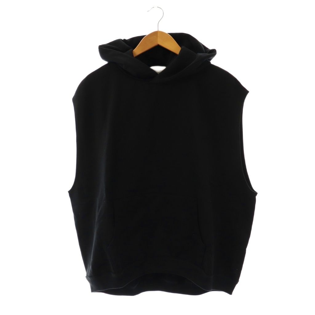 マーカウェア MARKA WARE 23SS NO-SLEEVE HUGE PARKA ノースリーブパーカー スウェット 1 ブラック |DO OS