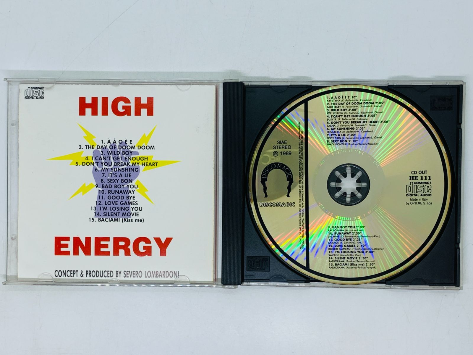 日本国産CD HIGH ENERGY / ハイエナジー / イタリアからの熱い夏 ユーロ 洋楽