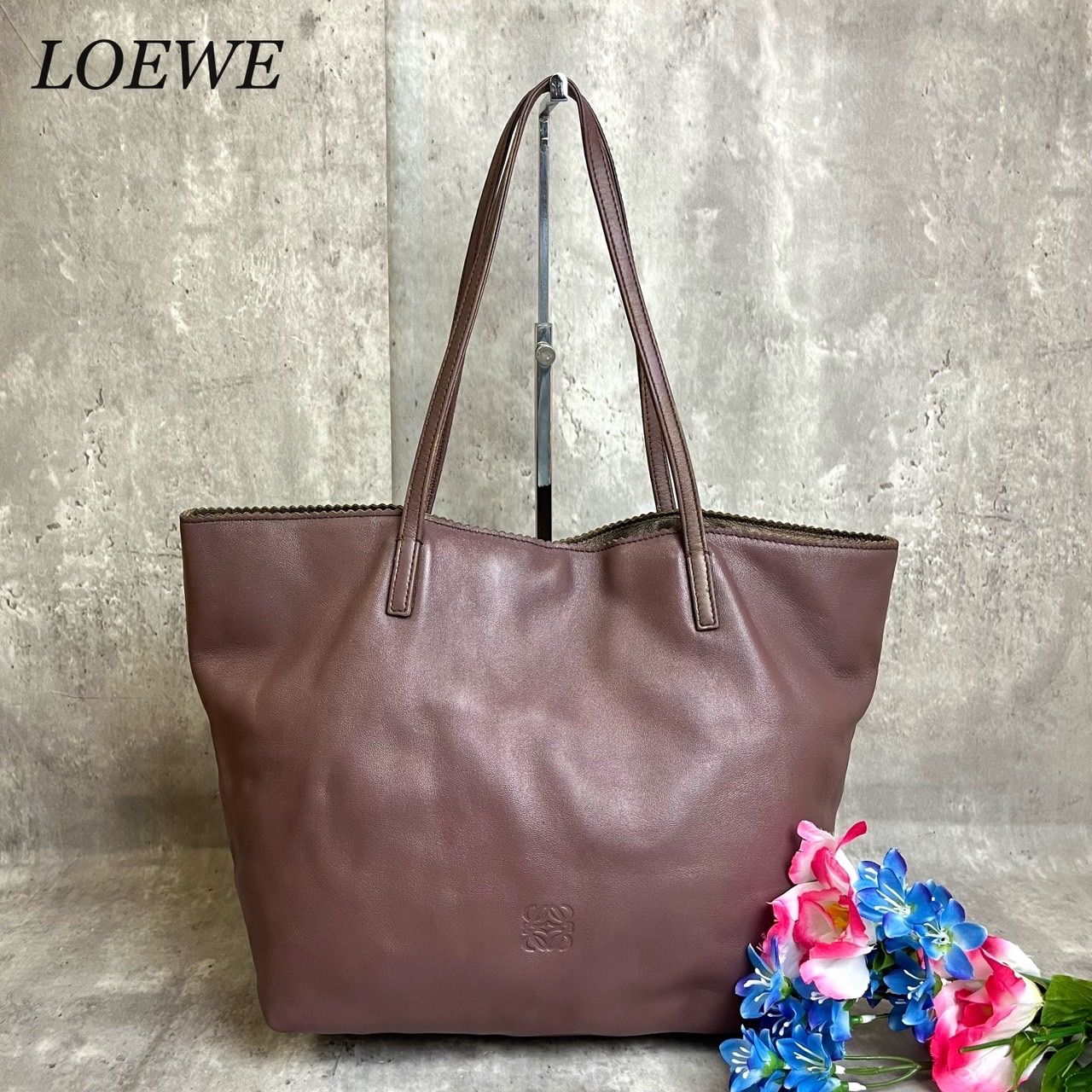 ファッションなデザイン ✨良品✨LOEWE アナグラム ハンドバッグ トートバッグ ロエベ バッグ