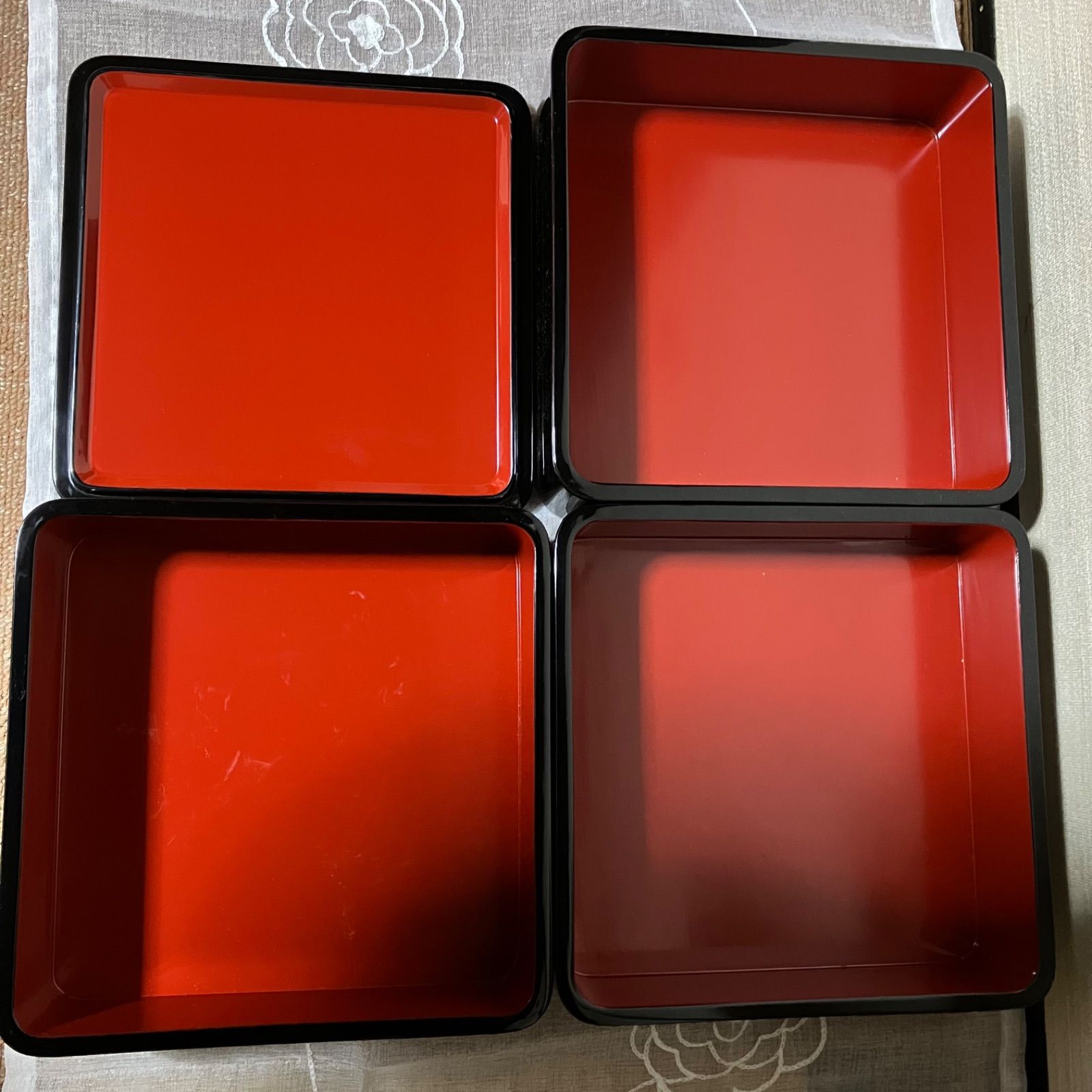 輪島塗 三段重 重台付 沈金寿松 お正月 - メルカリ