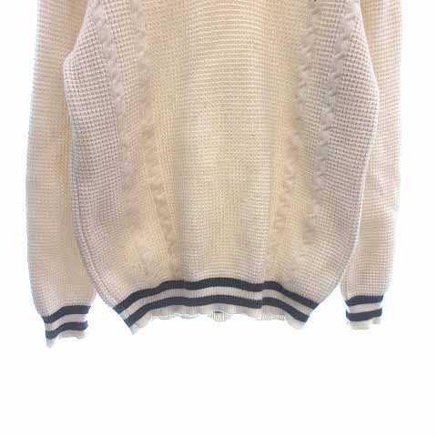 フレッドペリー FRED PERRY アイボリー Vネックニット | DFK.QC.CA