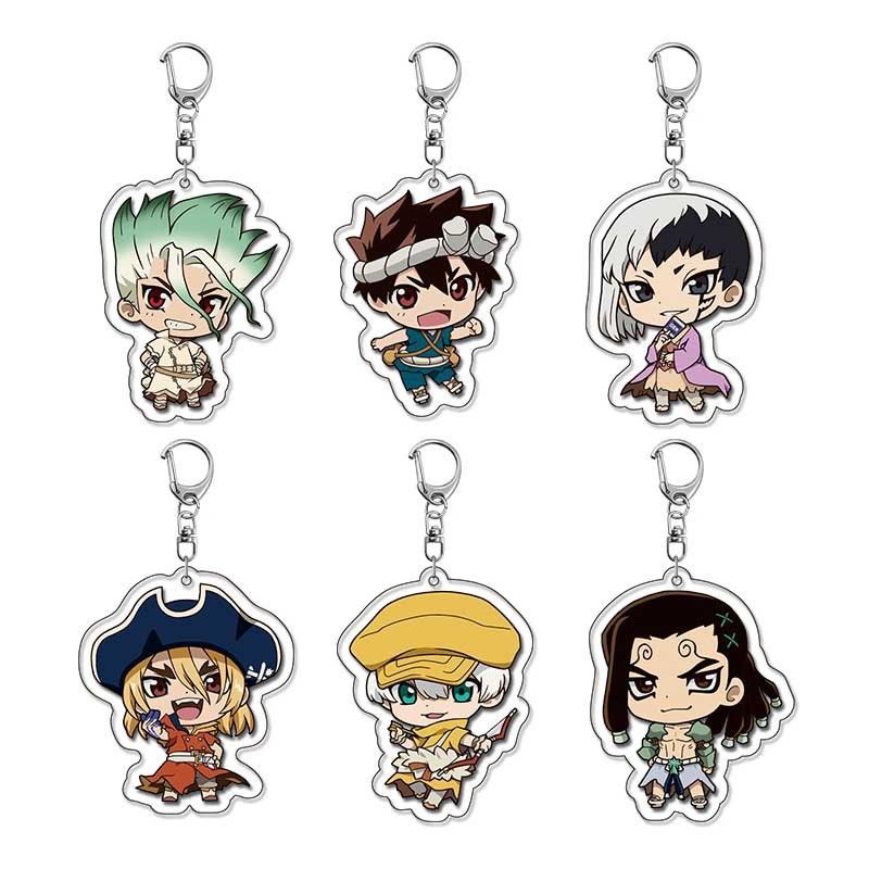 6個セット】 Dr.STONE ドクターストーン キーホルダー 石神千空 浅霧幻