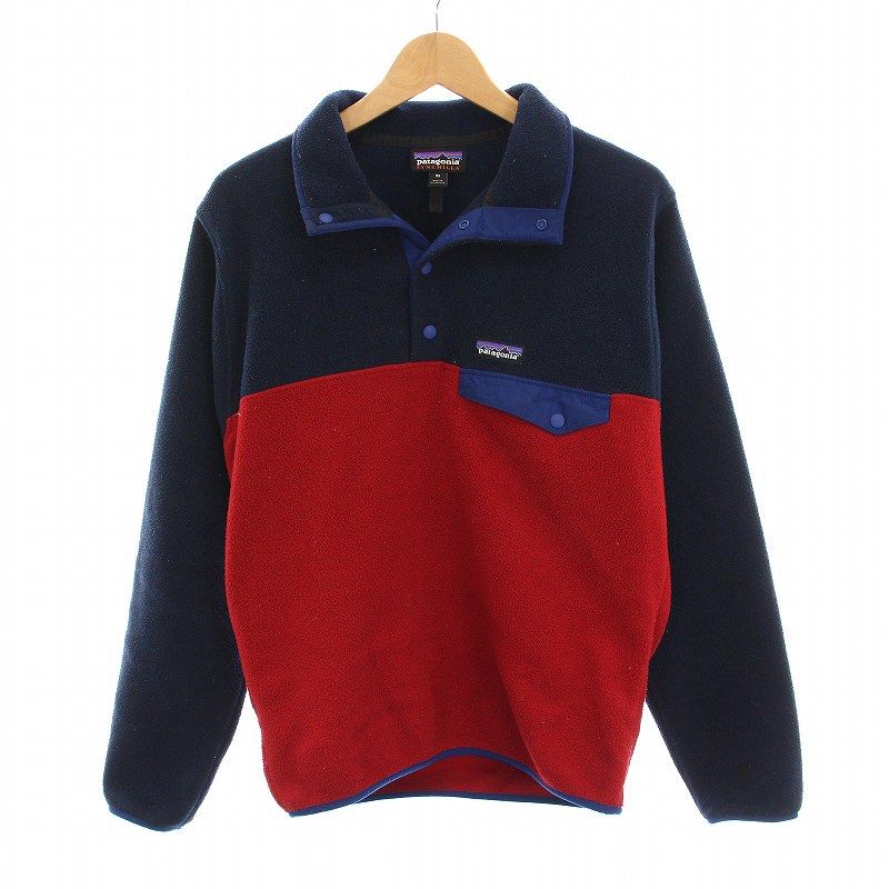 パタゴニア Patagonia 18SS LW SYNCHILLA SNAP-T PULLOVER ライトウェイト シンチラ スナップT プルオーバー フリースジャケット XS 青 紺 赤 25580 |YM GY01