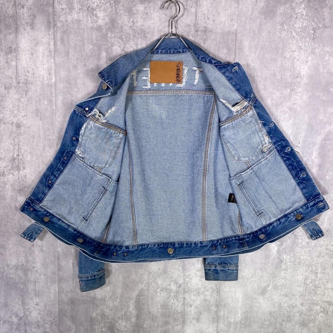 VETEMENTS』ヴェトモン (S) アナーキーデニムジャケット ジージャン