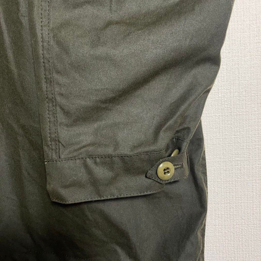 美品】FRED PERRY オイルドコットンジャケット 刺繍ロゴ 緑 M