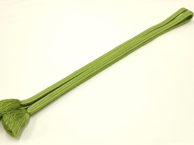 平和屋着物 上 有職組紐道明 帯締め 冠組 苔色 宮内庁御用 国立博物館御用 東京芸術大学御用 AABA9912ay