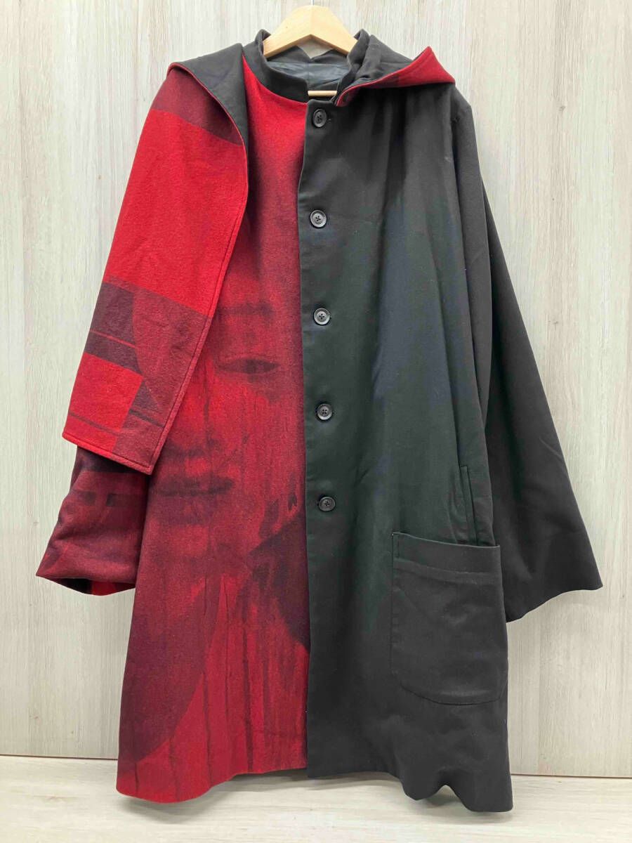 YOHJI YAMAMOTO ヨウジ ヤマモト プールオム ストールフード付き コート