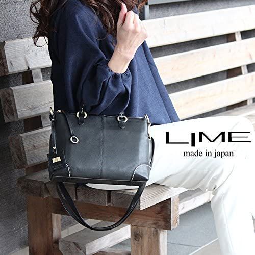 ミニショルダーバッグ レディース 本革 2way lime 1936 ブラック