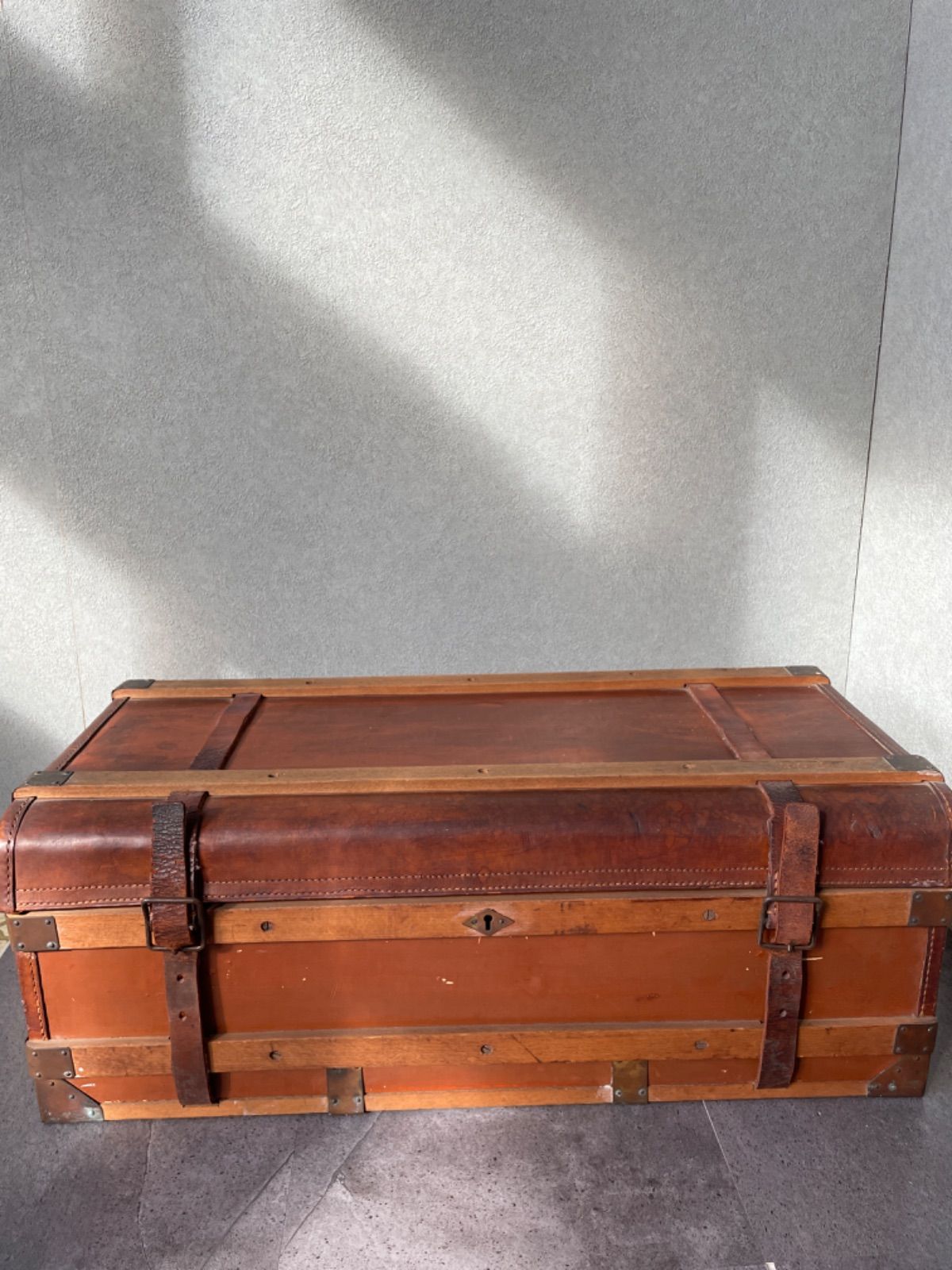 実物 日本軍尉官用行李 スーツケース 日露戦争 明治実物