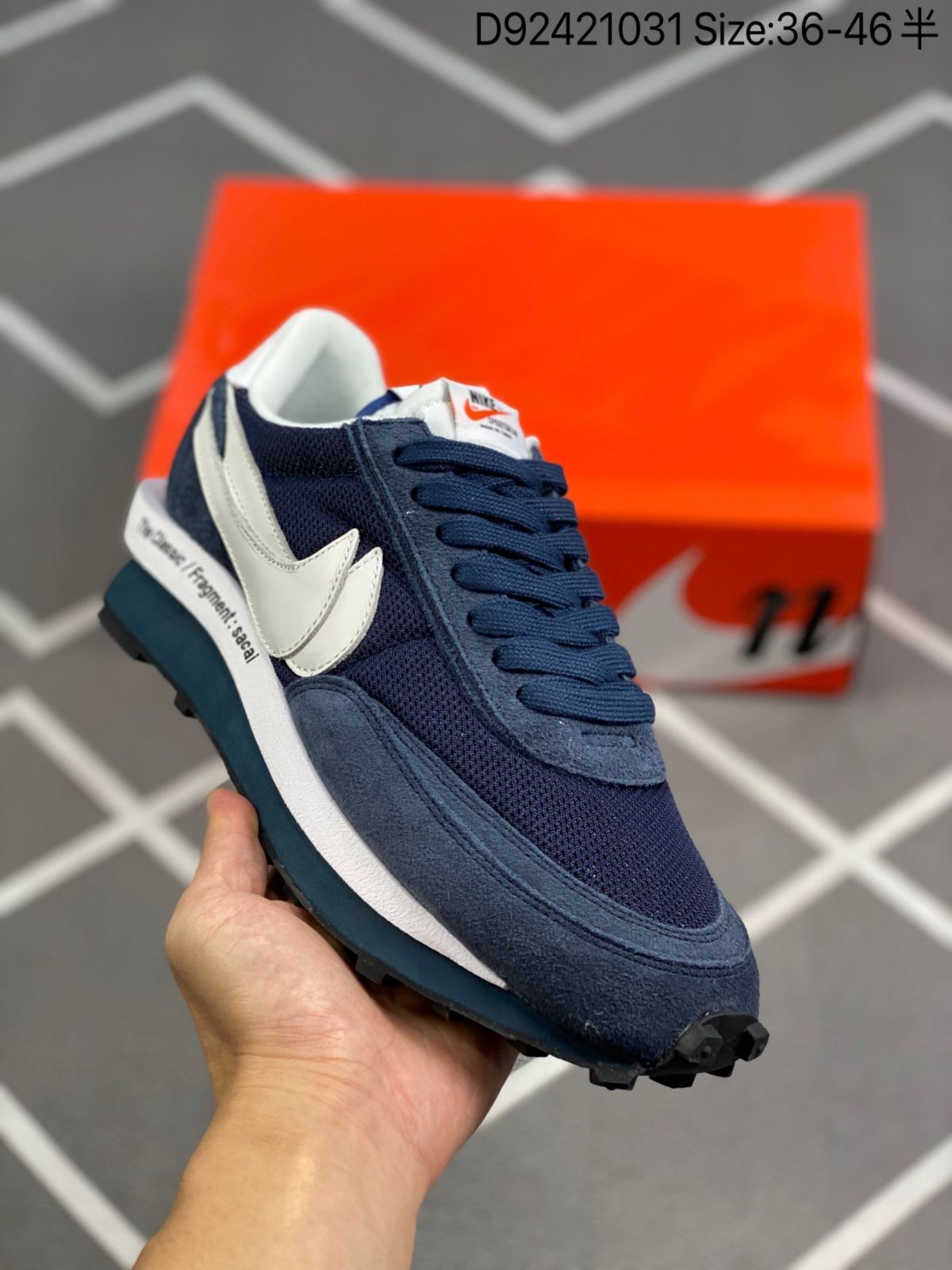 新品 NIKE x sacai x Fragment LDWaffle