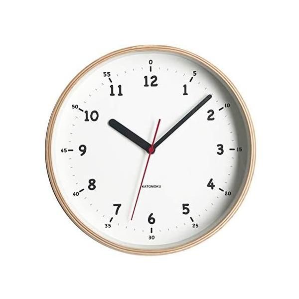 【在庫セール】KATOMOKU plywood wall clock 2 スイー km-42_plywood_clock_2