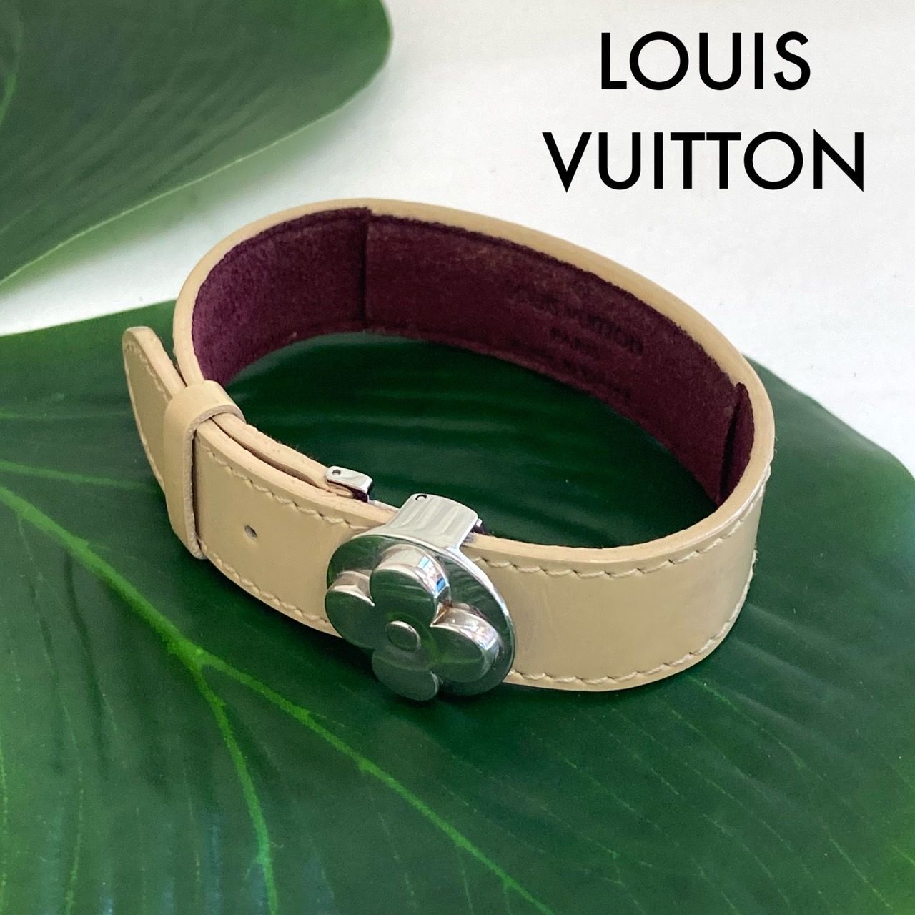 ルイヴィトン Louis Vuitton バングル 弱々しい ブレスレット グットラック