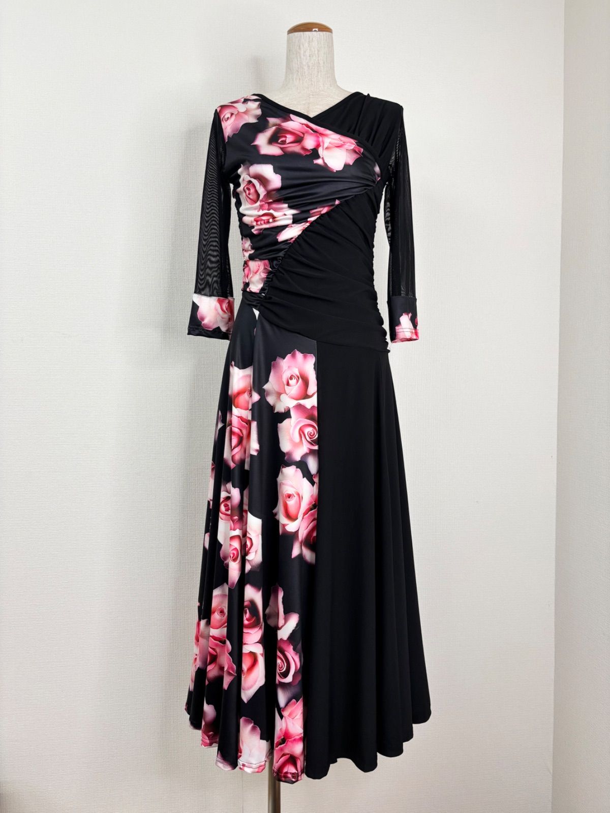 新品》社交ダンス シャーリングデザイン ファッション ワンピース