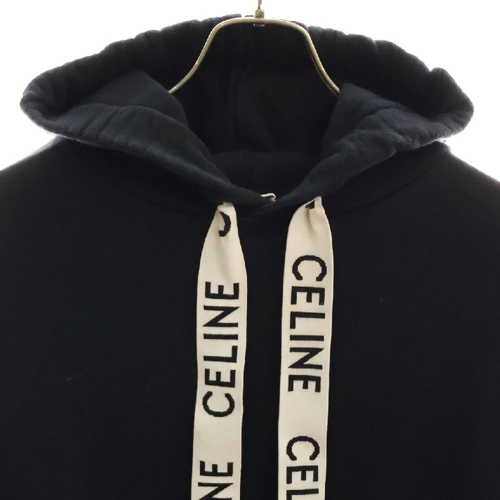 想像を超えての CELINE (セリーヌ) ロゴ ドローストリング ルーズ スウェット トップス