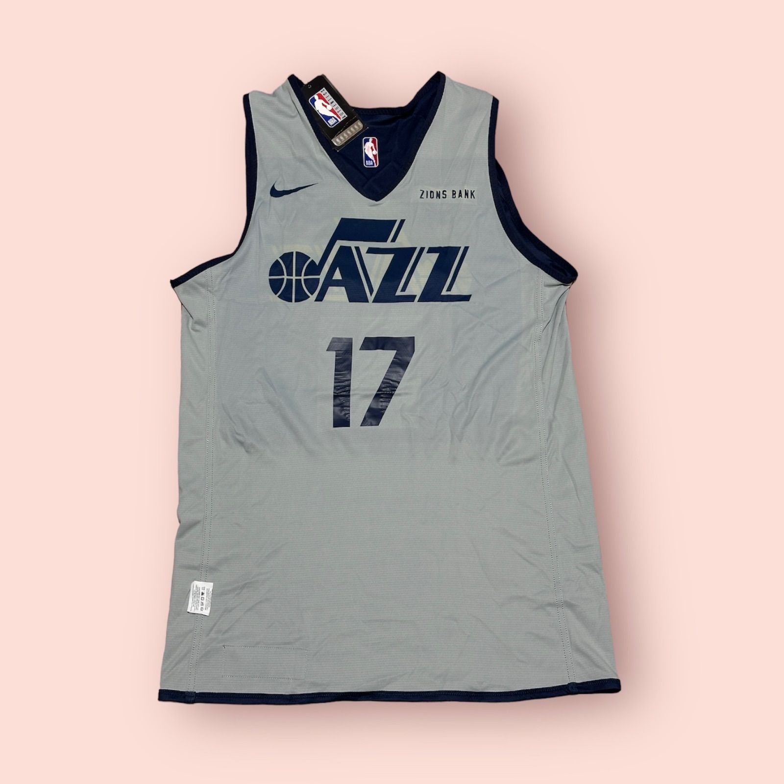 ユタジャズ選手支給品プラクティスTシャツNBA75周年22シーズンL