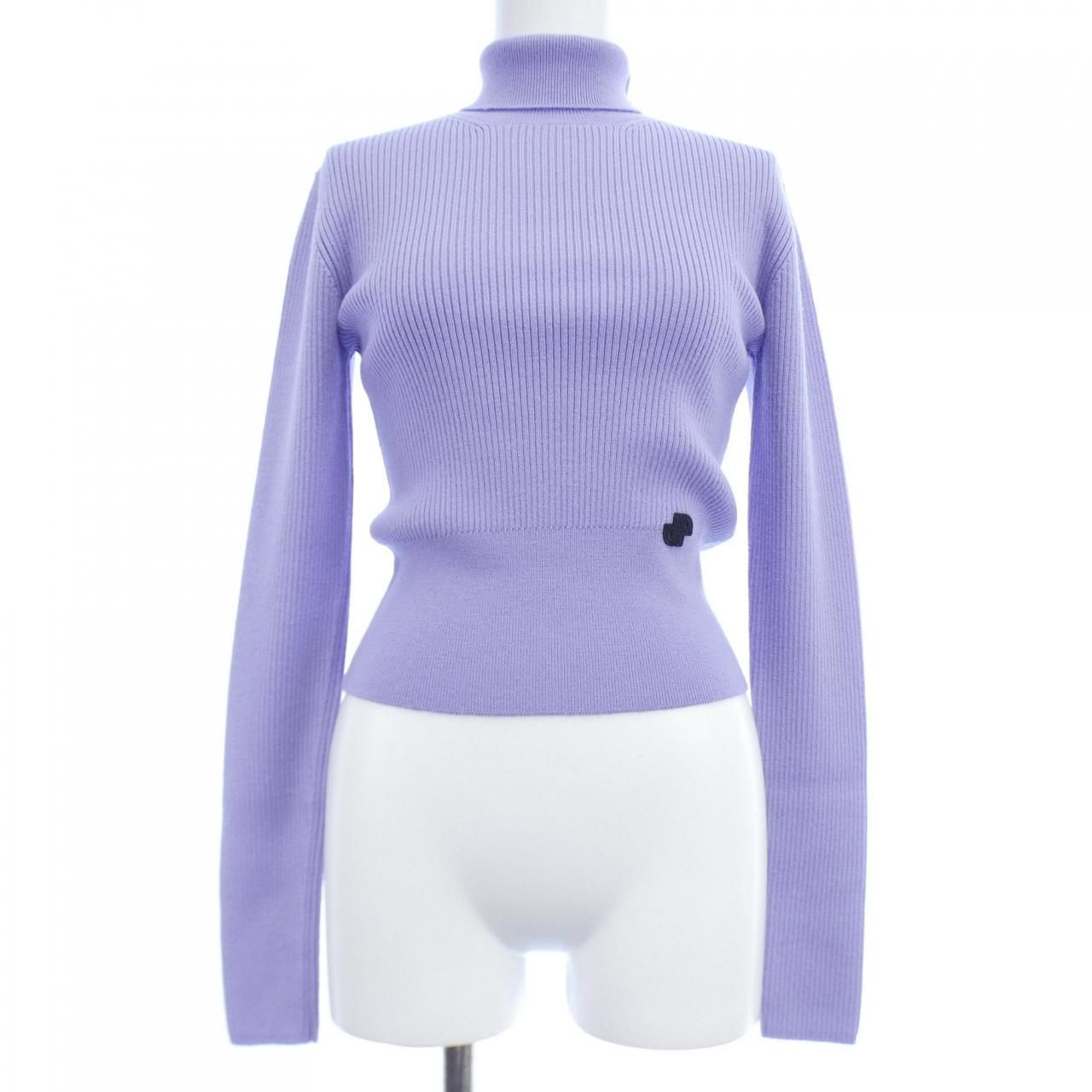 PATOU 半袖ニット S ベージュ ロゴ入り PATOU ロゴ入り 半袖ニット ホワイト