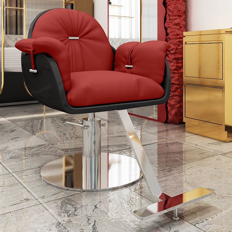 美容室　サロン　スタイリングチェア　椅子　赤 美容室 サロン スタイリングチェア 椅子 赤 事務・店舗用品