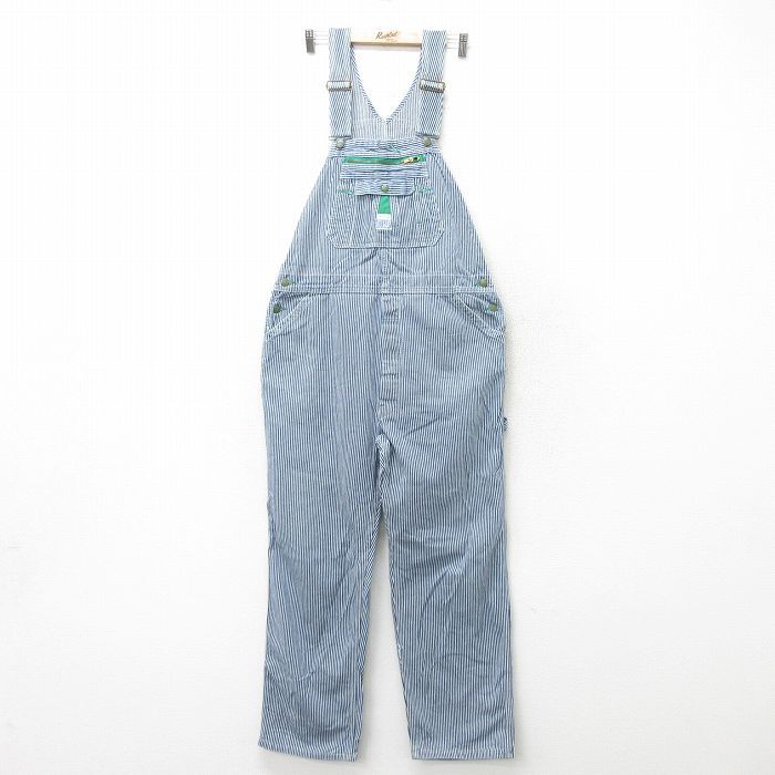W39/古着 リバティ オーバーオール メンズ 90s コットン 紺他 ネイビー デニム 23nov01 中古 ボトムス