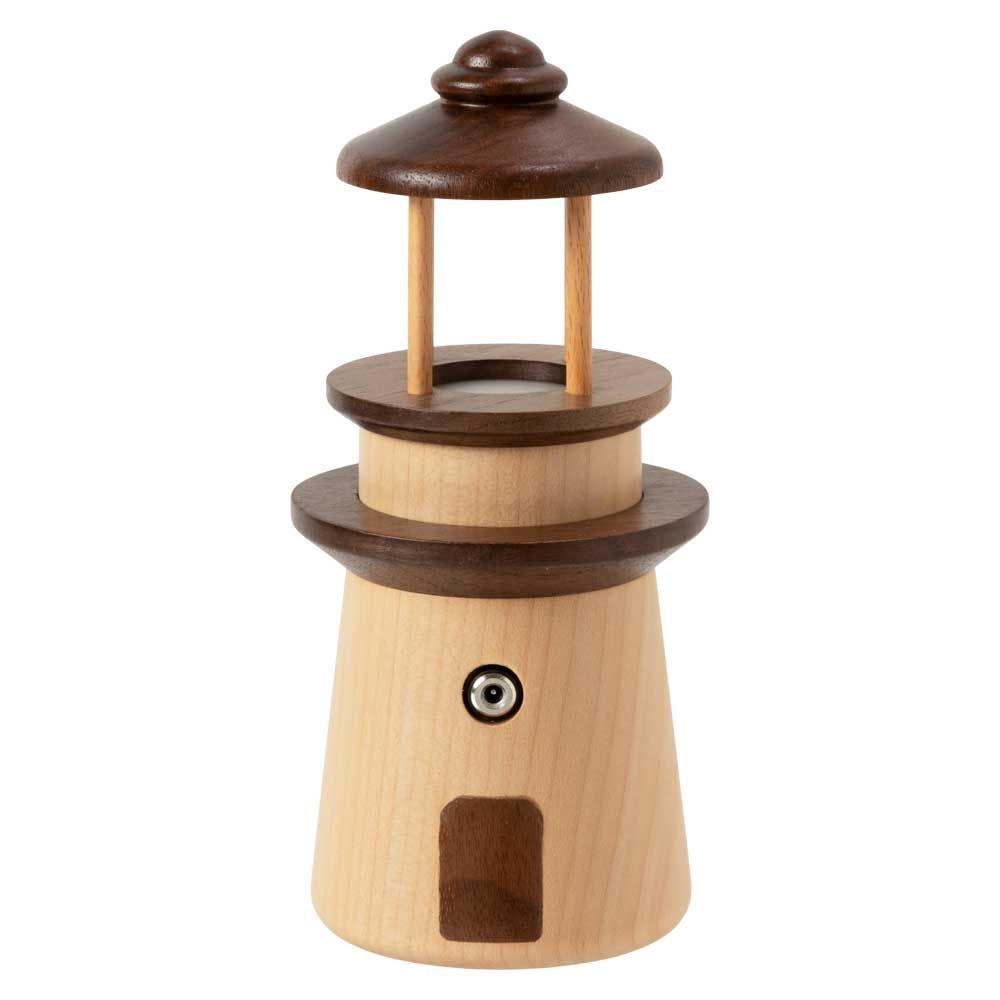 木製ベットルームランプ 灯台 コードレスランプ 無垢材 ナイトスタンド 寝室に 充電式