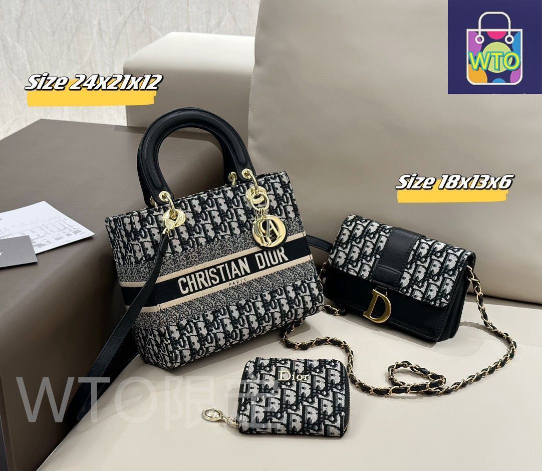 クリスチャンディオール3点セット、新品未使用 Christian Dior 未使用 クリスチャンディオール ハンカチ 3枚