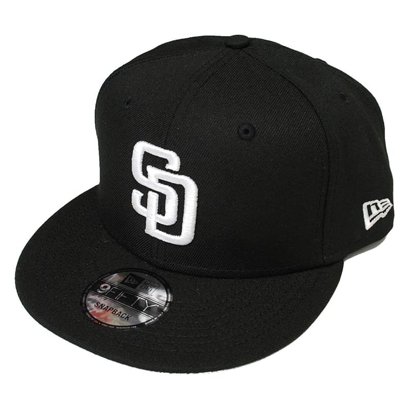 【特価商品】[ニューエラ] SAN DIEGO PADRES SNAPBACK CAP BLACK×WHITE/ブラック×ホワイト サンディエゴ パドレス スナップバック キャップ 帽子