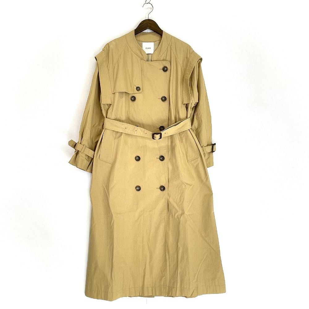 CLANE クラネ ベージュ 12101-0042 2WAY SQUARE SLEEVE TRENCH COAT 1