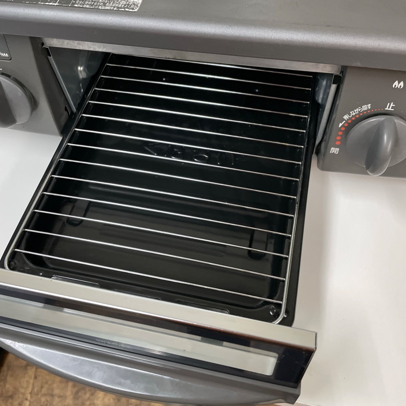 R066 ☀️ Rinnai 都市ガスコンロ 10年製 RTS-338WNTS-L ⭐ 動作確認済