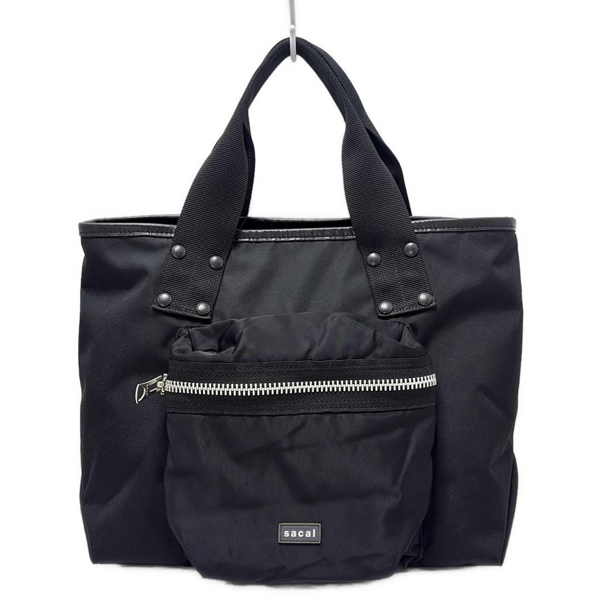 Sacai(サカイ) トートバッグ美品 - 25-0935S 黒 2025SS レザー